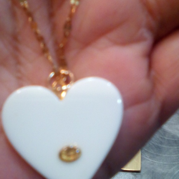 CHANEL Coco Heart Authentic Zipper Pull Necklace - Picture 7 of 8